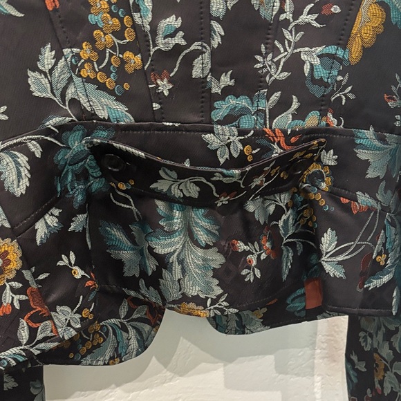 Floral Multi Color Blazer Women’s Size 42 Small XS - Picture 11 of 17